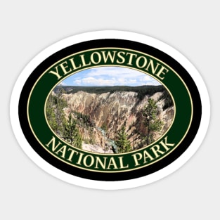 Grand Canyon of the Yellowstone at Yellowstone National Park in Wyoming Sticker